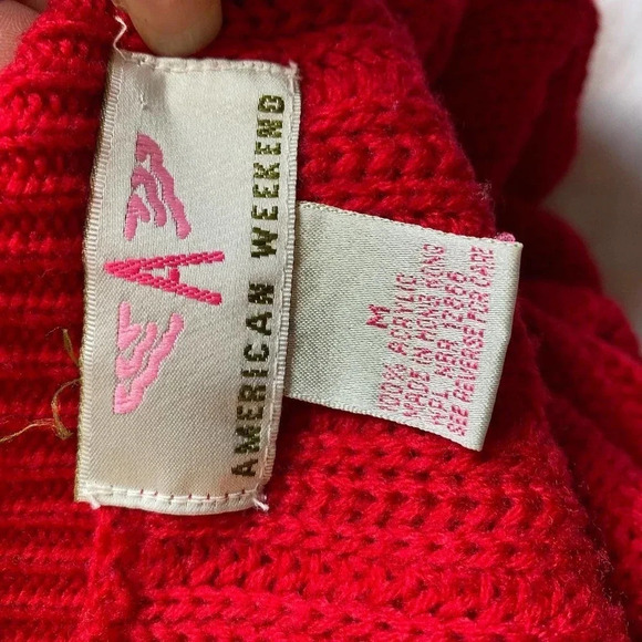 Vintage American Weekend Sweater/Cardigan Women Size M - Picture 4 of 5